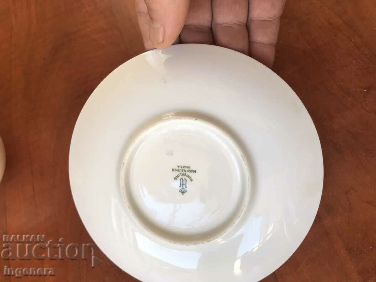 PORCELAIN COFFEE CUP AND SAUCE BRANDED GILD-GERMANY - 7