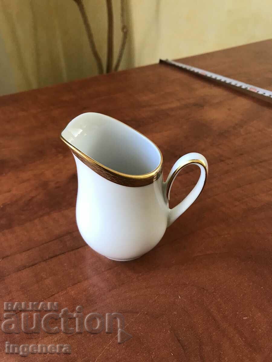 PORCELAIN MILK JUG GILDED-GERMANY