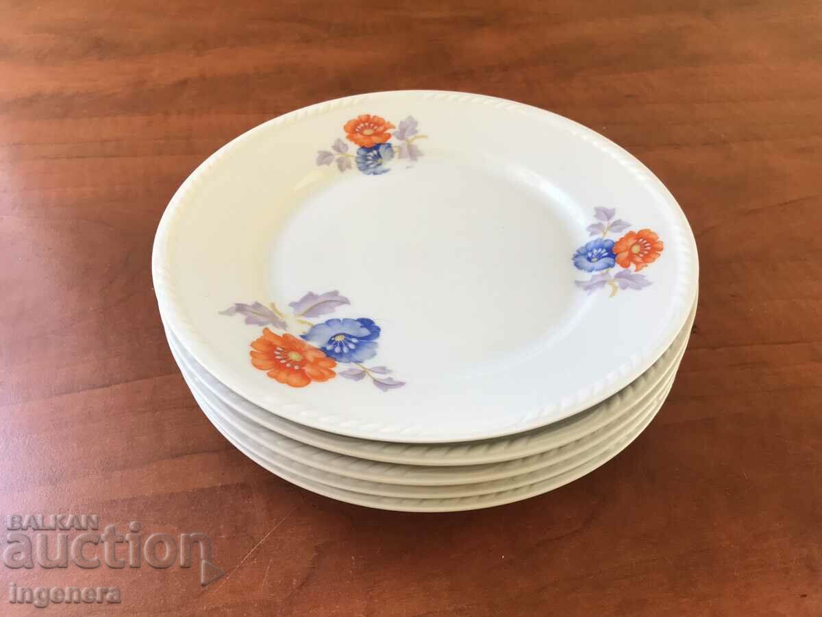 BAVARIAN RELIEF PORCELAIN PLATE 5 PCS. - GERMANY - 6 BAVARIAN RELIEF PORCELAIN PLATE 5 PCS. - GERMANY - 6