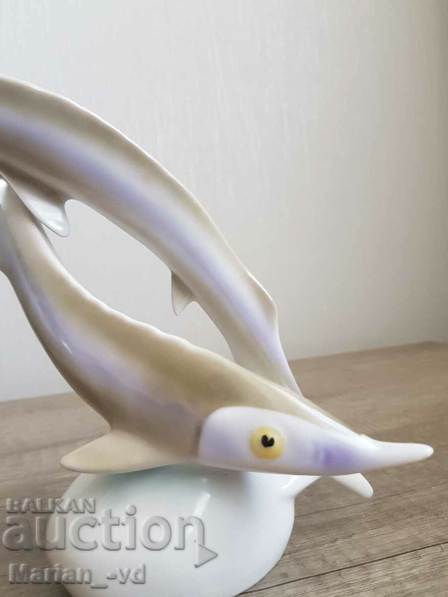 Παλιά πορσελάνινη φιγούρα ψαριού Hollohaza με τιμή 60.00 BGN | € 30.68 Παλιά πορσελάνινη φιγούρα ψαριού Hollohaza με τιμή 60.00 BGN | € 30.68