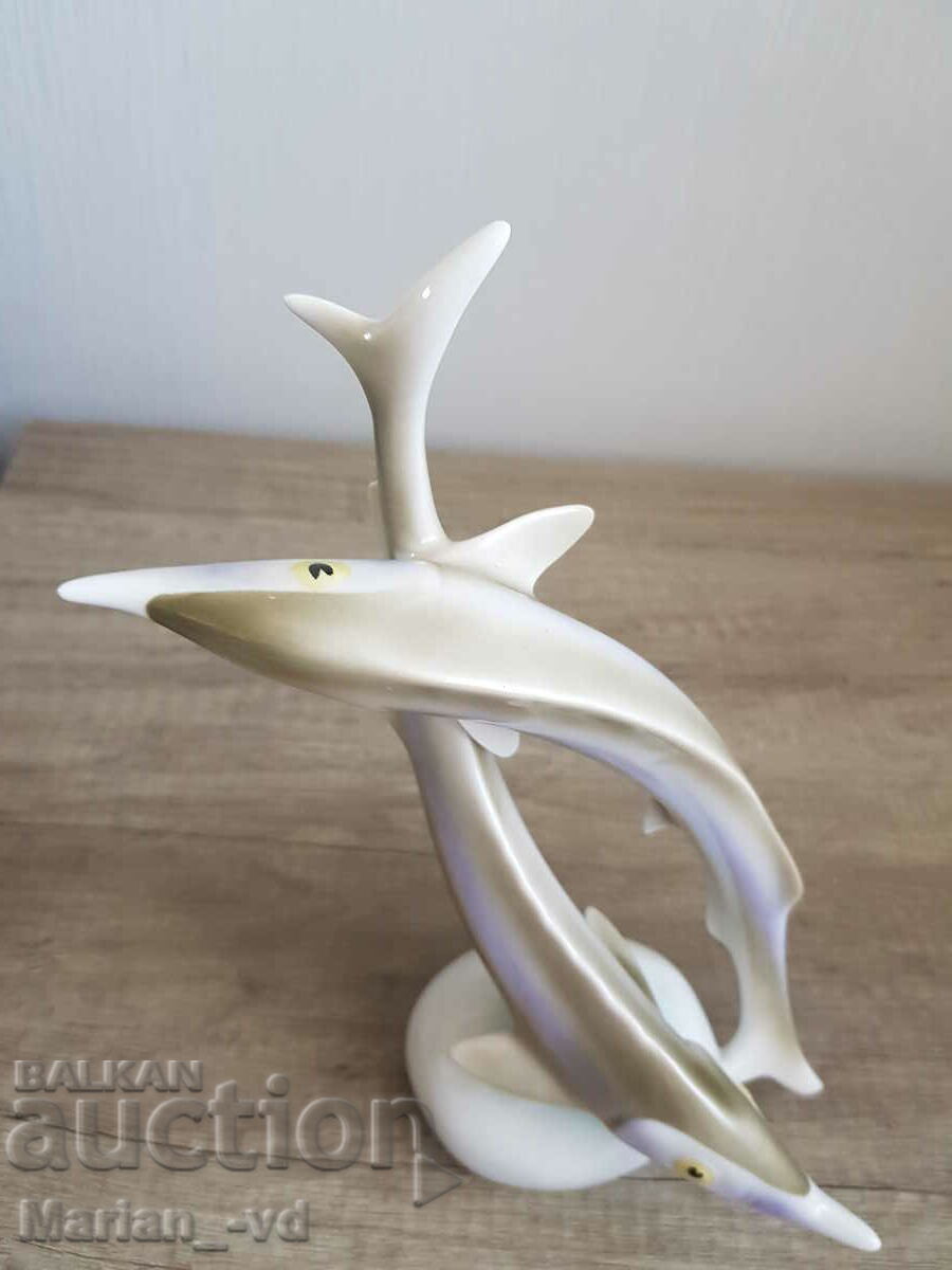 Δημοπρασία Παλιά πορσελάνινη φιγούρα ψαριού Hollohaza Δημοπρασία Παλιά πορσελάνινη φιγούρα ψαριού Hollohaza