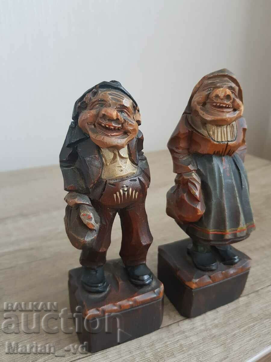 Nice set of German Anri style carved wooden figures with price 80.00 BGN | € 40.90 Nice set of German Anri style carved wooden figures with price 80.00 BGN | € 40.90