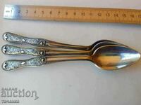 Silver spoons - filigree handles 19th century