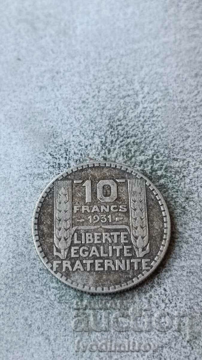 Franta 10 franci 1931 Argint