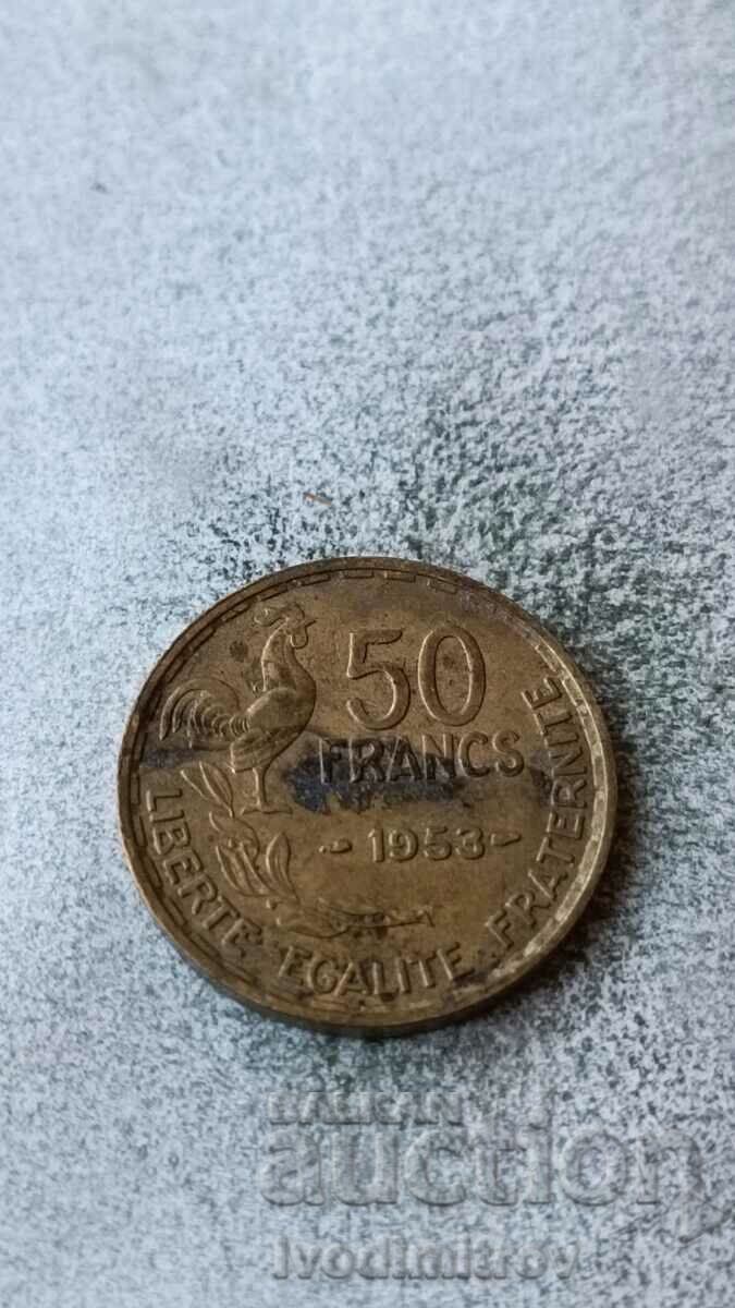 Franța 50 de franci 1953