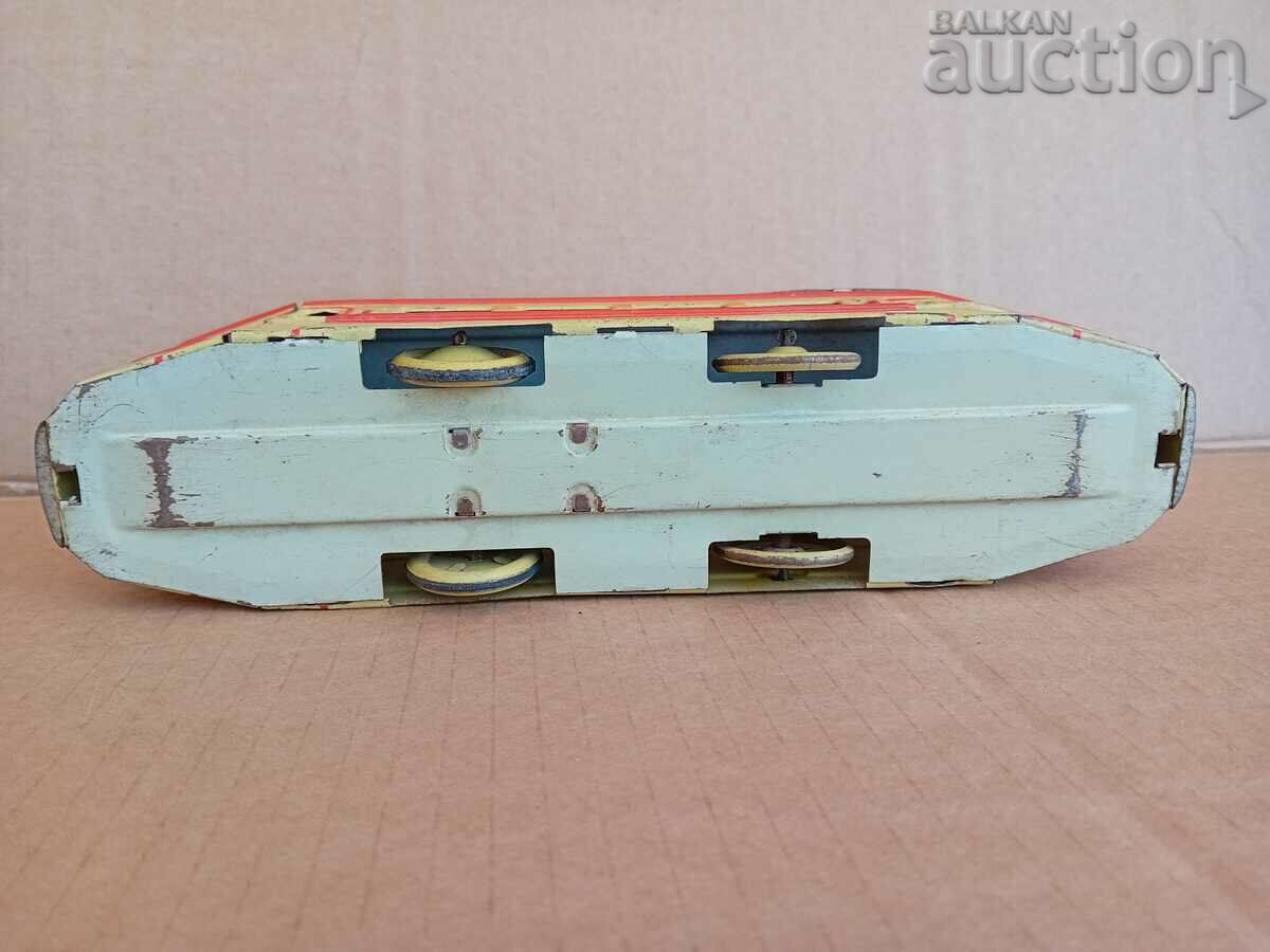 Old tin tram, Made in Germany, 1960s. - 7 Old tin tram, Made in Germany, 1960s. - 7