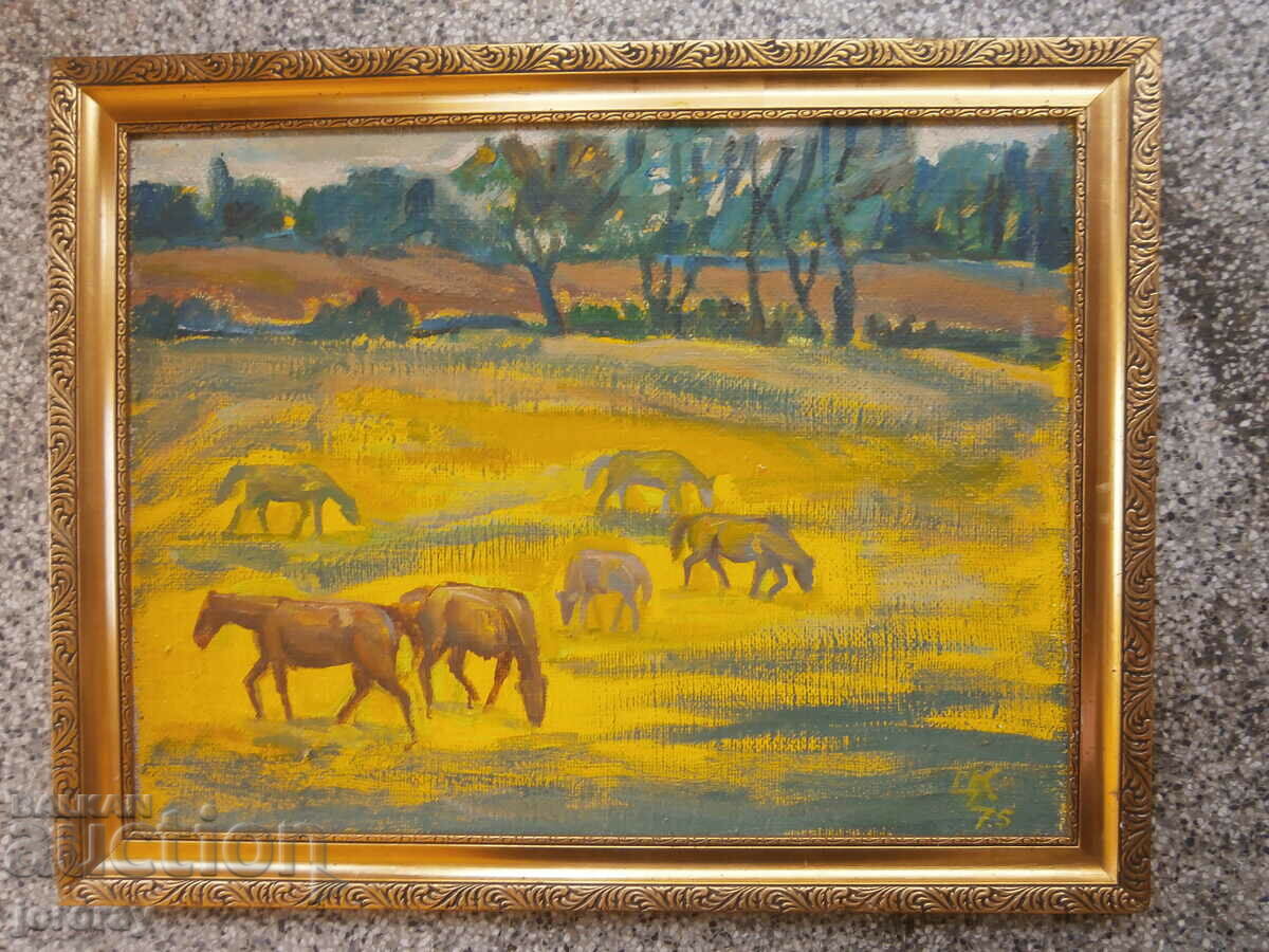 Landscape with horses Ts. Kosturkova