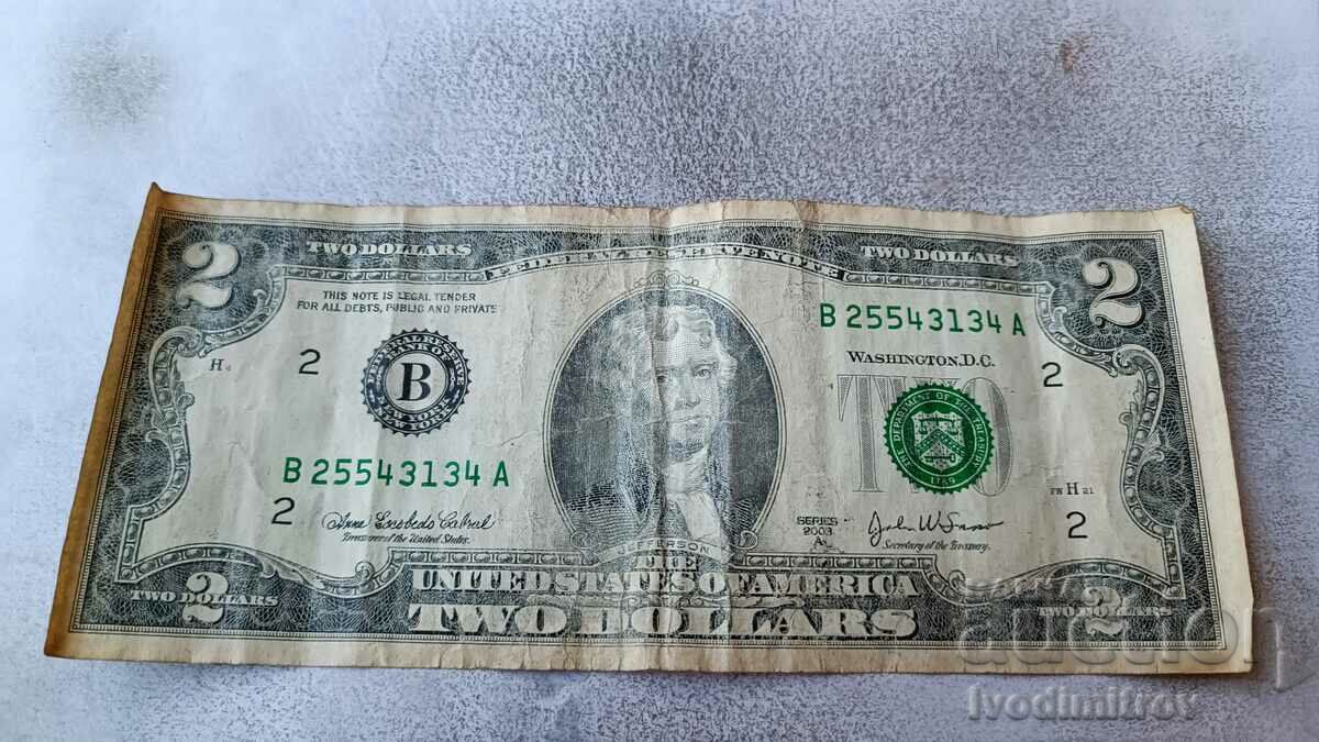 US $2 2003 B