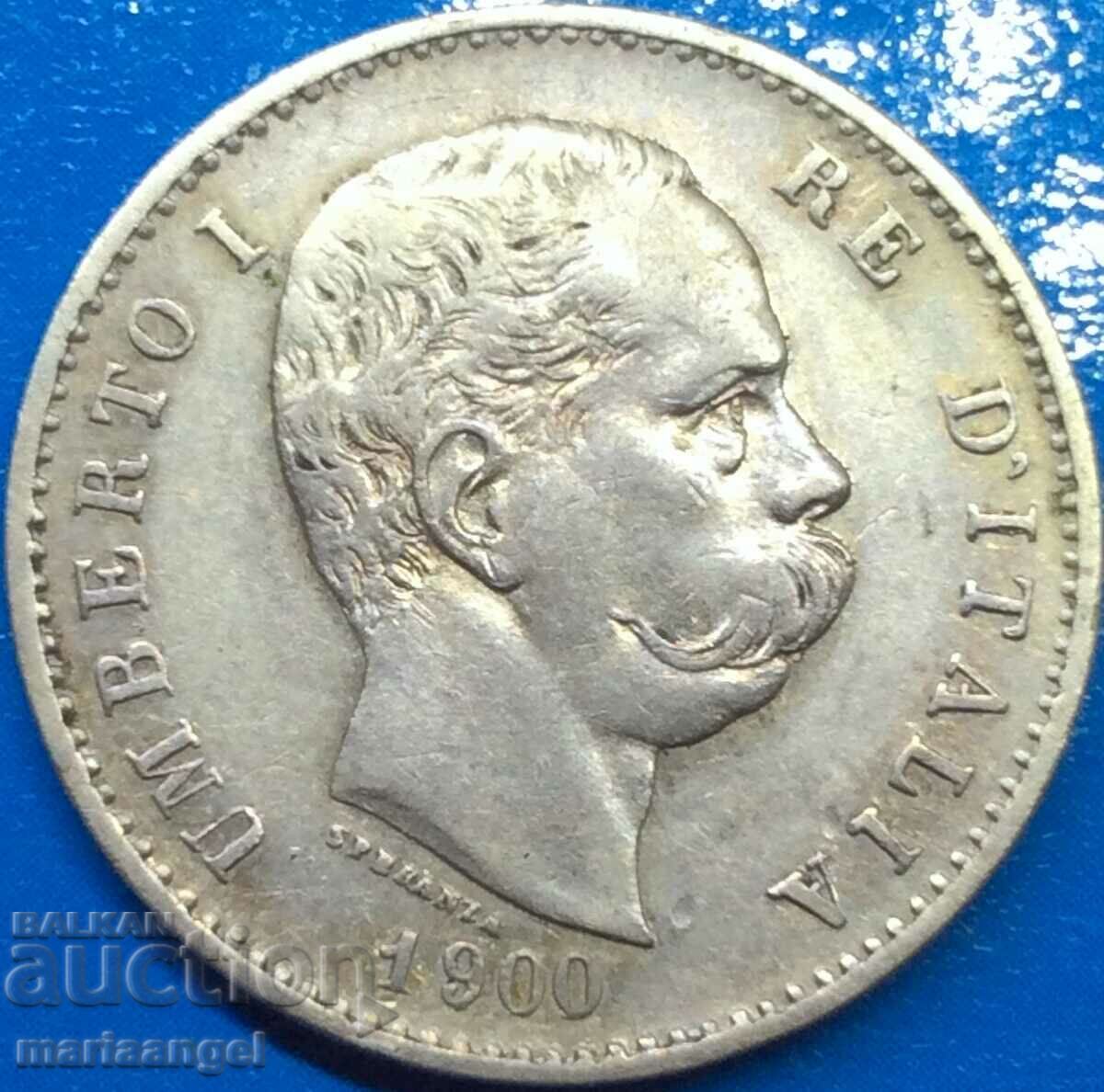 1 Lira 1900 Italy Umberto I - quite rare year