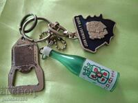 Old key chains, opener