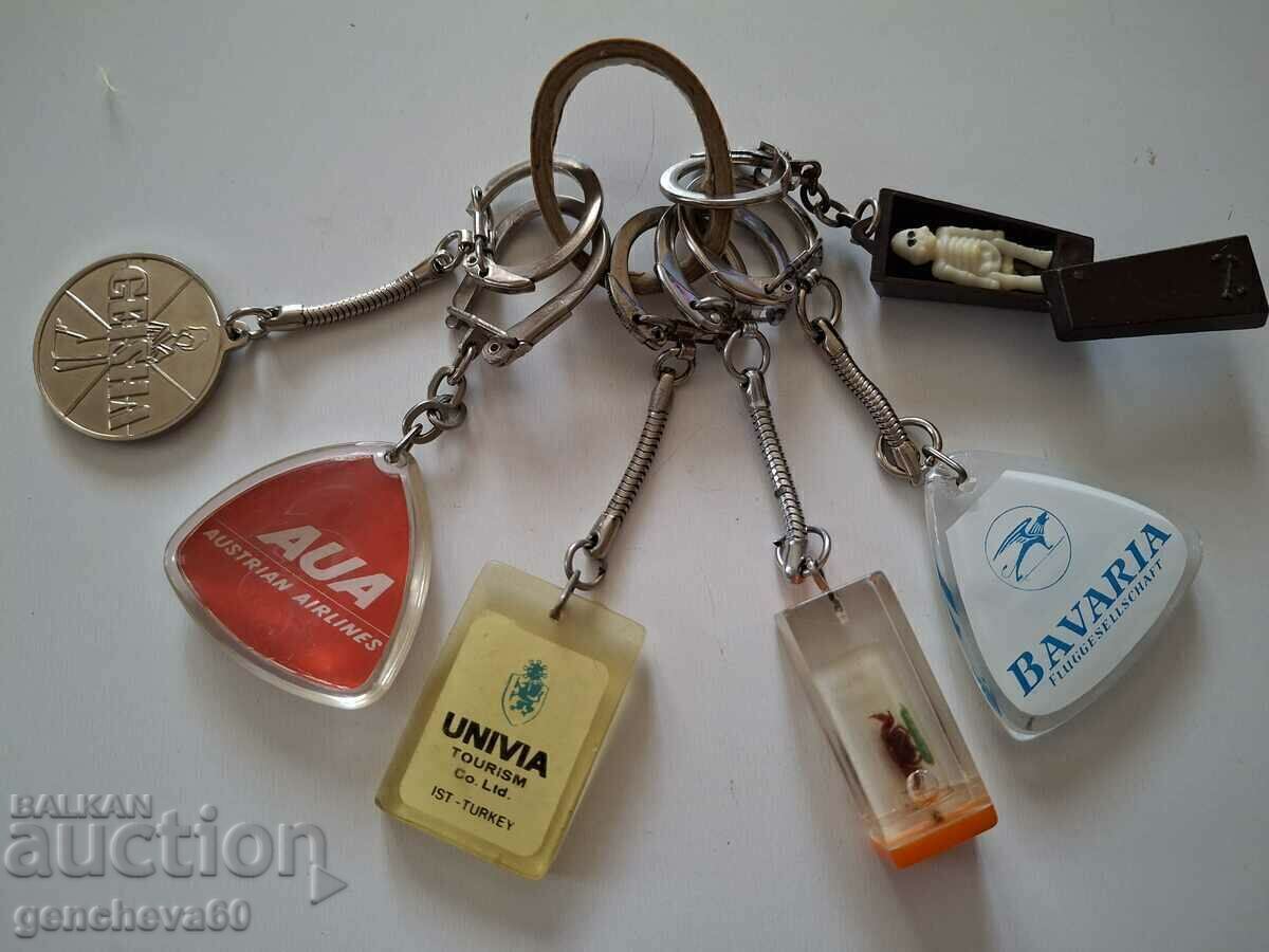 LOT of 6 rare old keychains with price 40.00 BGN | € 20.45