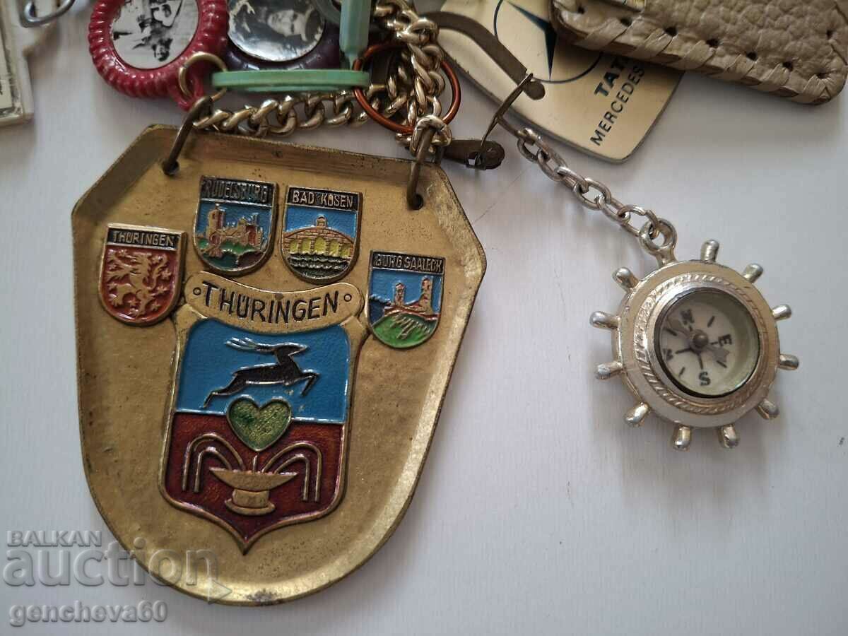Collection of rare old keychains, compass and etc - 6