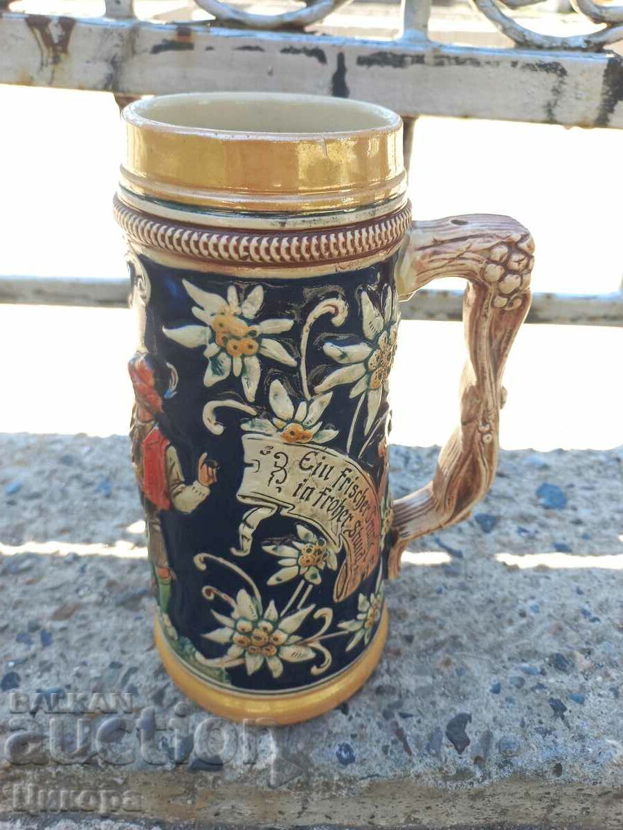 OLD GERMAN MUG GLASS with price 120.00 BGN | € 61.36
