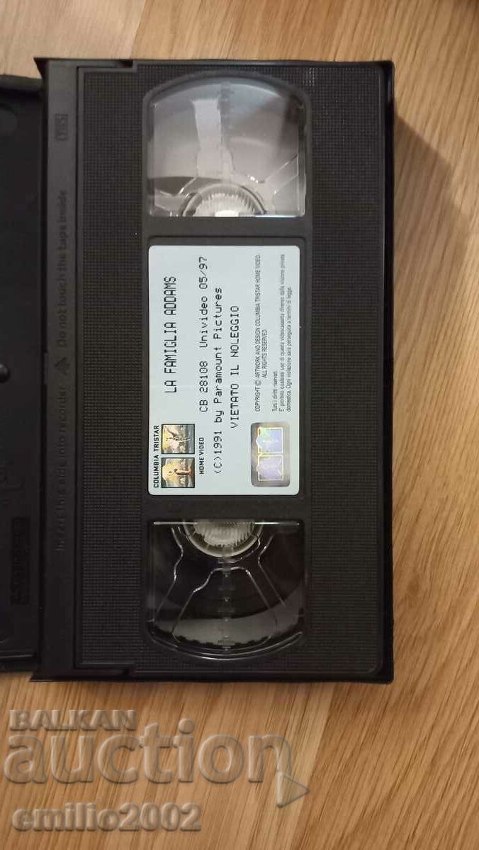 Videotape The Addams Family with price 3.99 BGN | € 2.04 Videotape The Addams Family with price 3.99 BGN | € 2.04