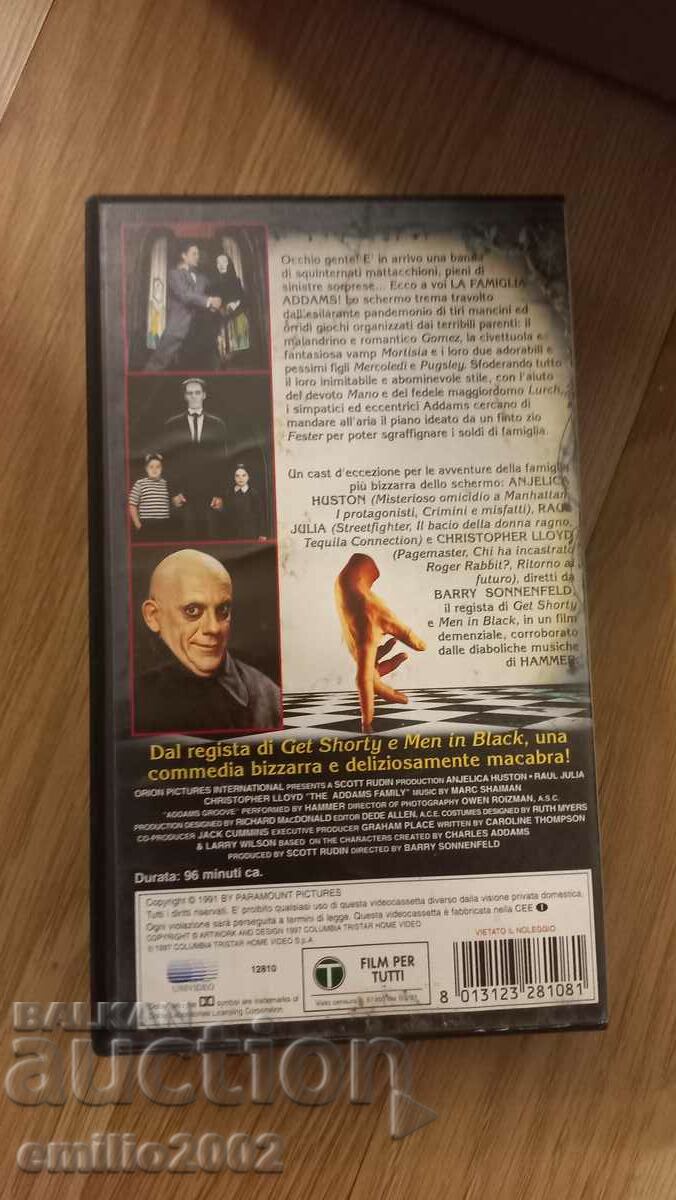 Delivery of Videotape The Addams Family Delivery of Videotape The Addams Family