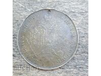 Brass pendar 1905 Franz Joseph coin