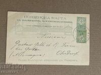 рядка пощенска карта Пловдивско изложение 1892 пътувала