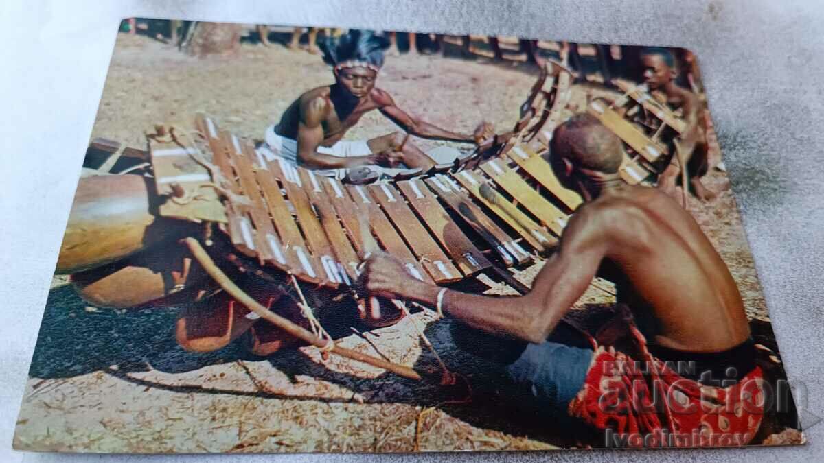 Balafon Players postcard