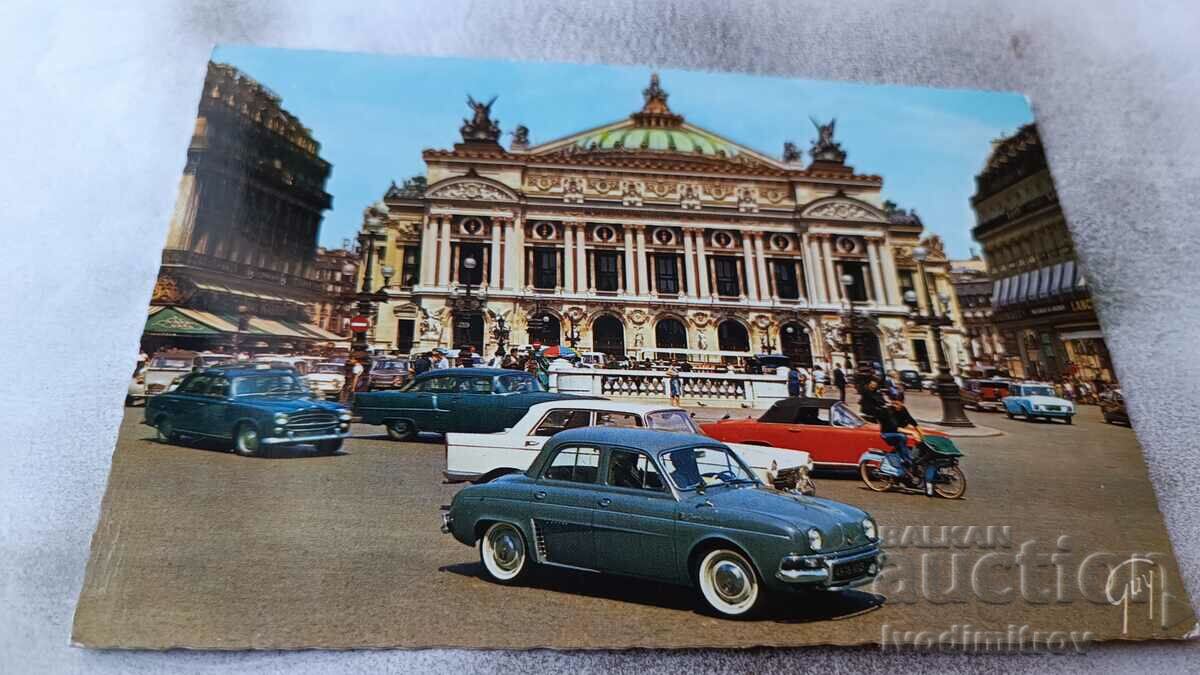 Пощенска картичка Paris Theatre et Place de l'Opera