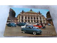 Postcard Paris Theater et Place de l'Opera