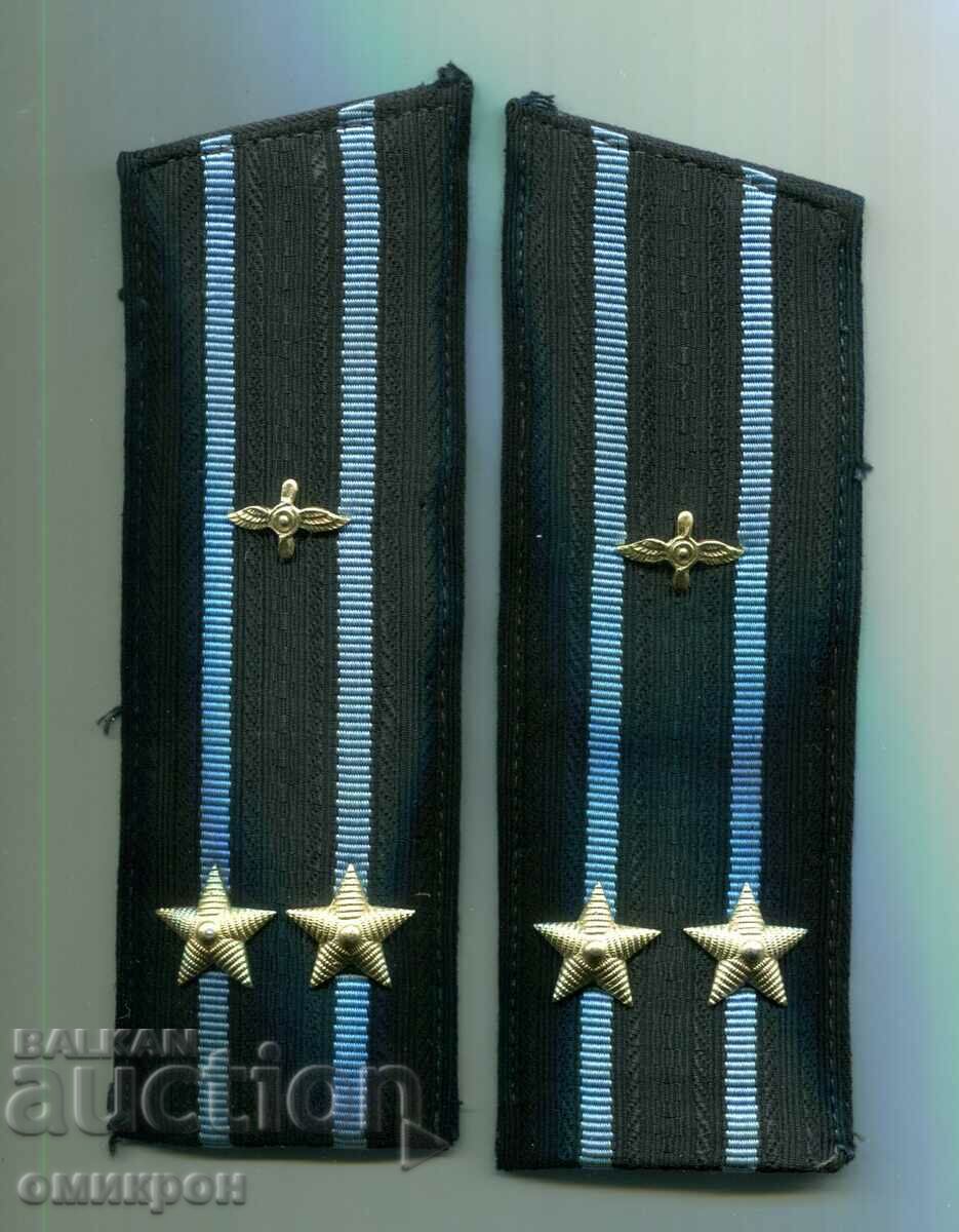 A pair of epaulettes of a lieutenant colonel of naval aviation, USSR.