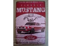 METAL RETRO SIGN "FORD MUSTANG"