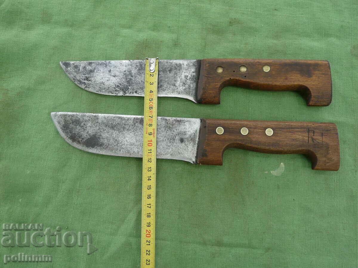 Auction Old professional butcher knives Auction Old professional butcher knives