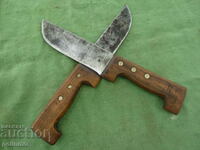 Old professional butcher knives