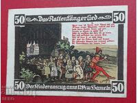Bancnota-Germania-Saxonia-Hameln-50 pfennig 1922