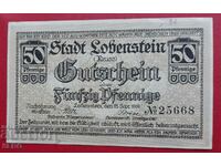 Τραπεζογραμμάτιο-Γερμανία-Θουριγγία-Bad Lobenstein-50 pfennig 1919