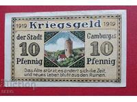 Bancnota-Germania-Thuringia-Camburg-10 pfennig 1919