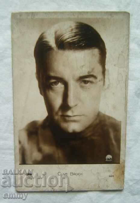 Photo card actor Clive Brook, England