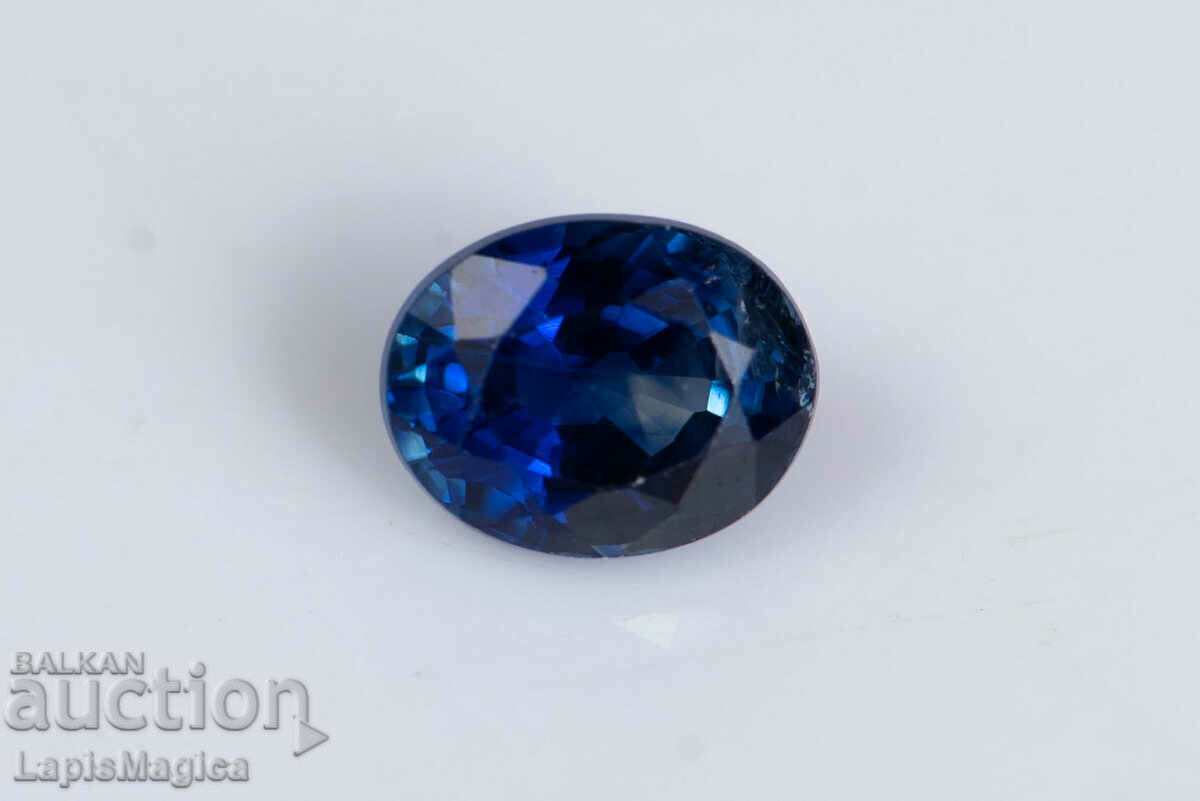Blue sapphire 0.40ct heated oval cut