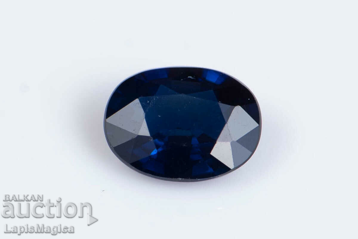 Blue sapphire 0.34ct VS untreated oval cut