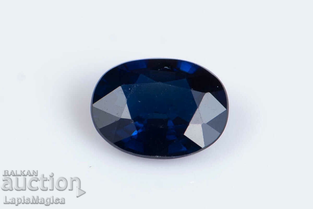 Safir albastru 0,34ct VS tăietură ovală netratată