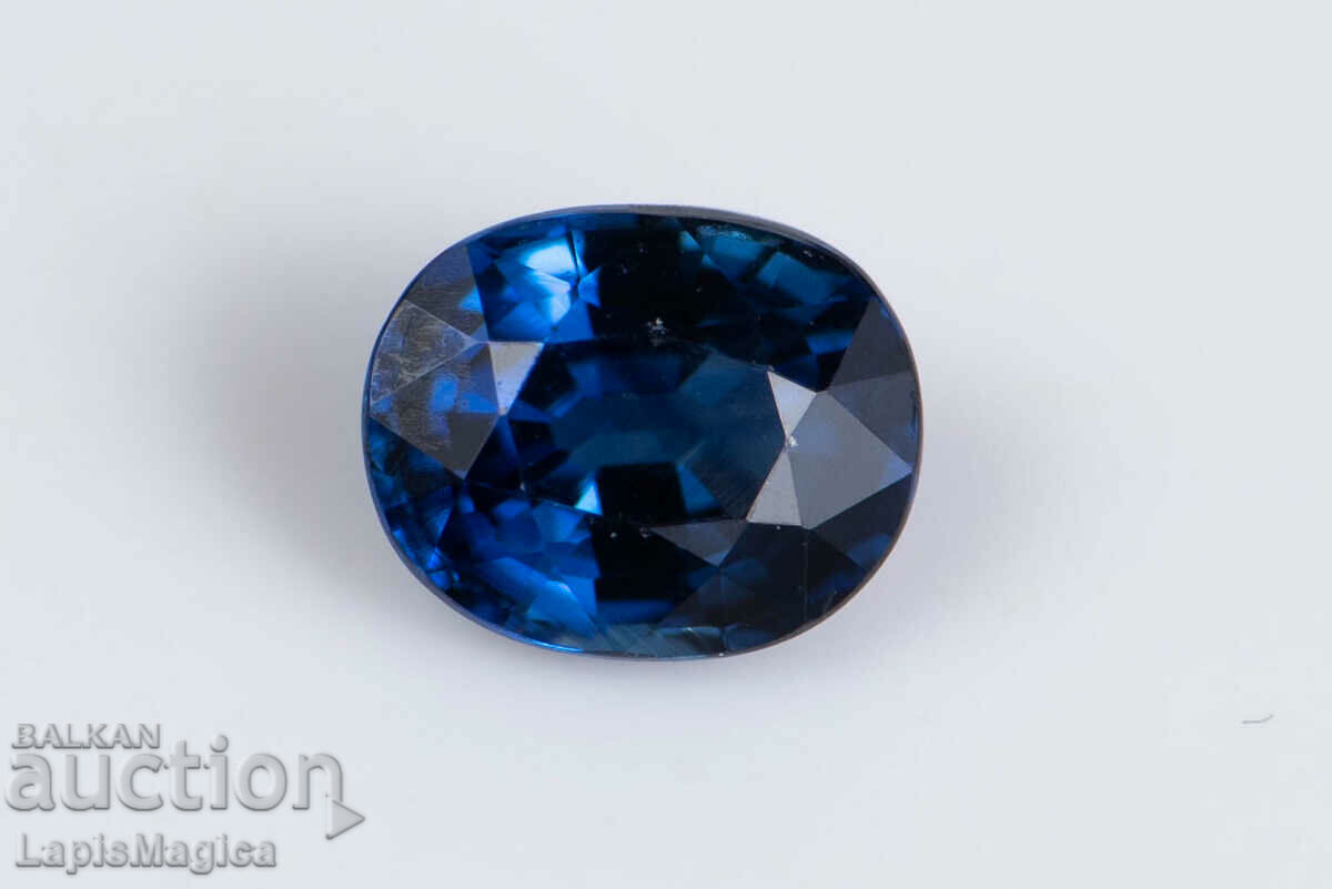 Blue sapphire from Australia 0.46ct heated oval cut
