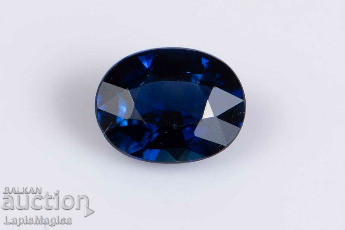Blue sapphire 0.24ct VVS heated oval cut