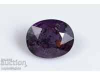 Safir violet 0,93ct tăietură ovală netratată