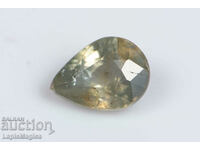 Green sapphire 0.82ct untreated teardrop cut