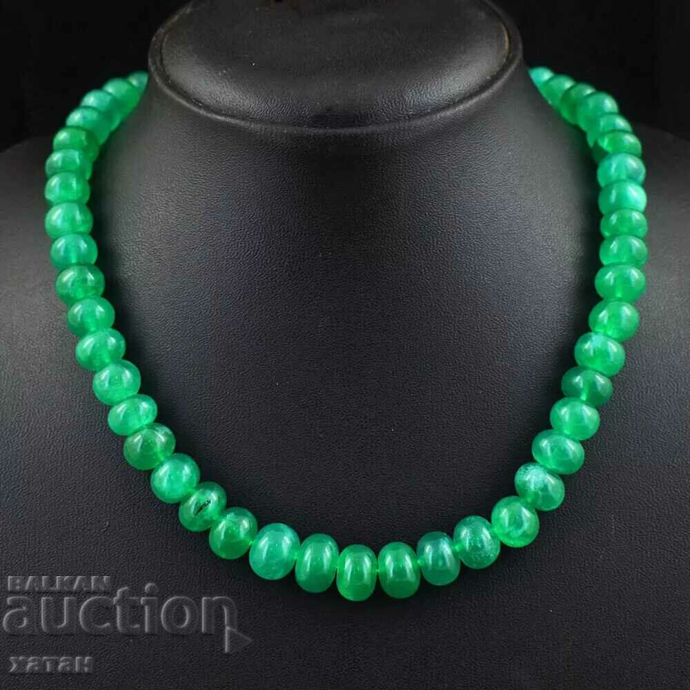 BZC!! 709 carat 1 penny emerald necklace!!