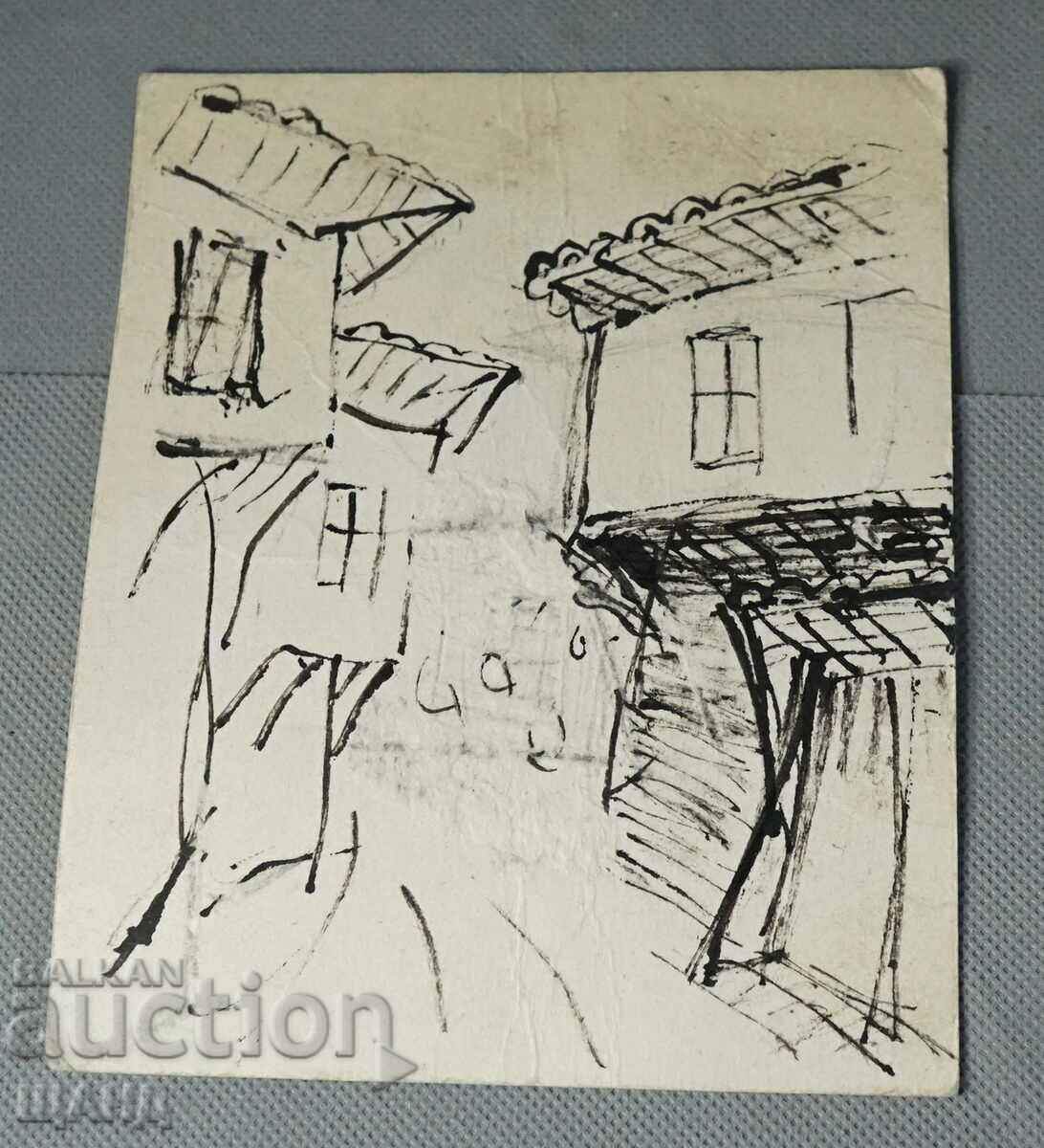 Stoyanka Boneva drawing view Crane old house