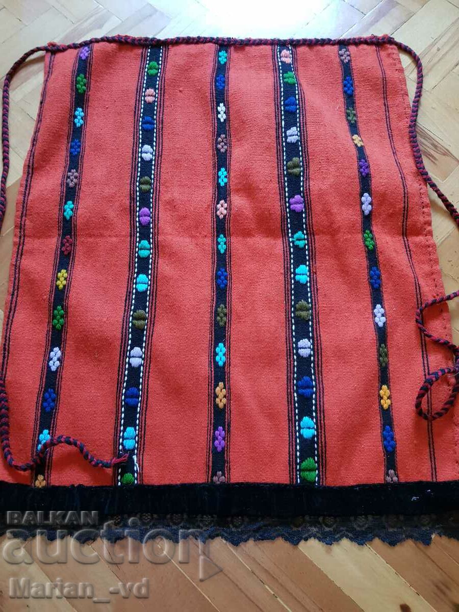 An old woolen apron