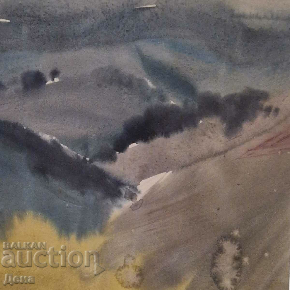 Delivery of Sava Tsonovski watercolor 1987 Delivery of Sava Tsonovski watercolor 1987