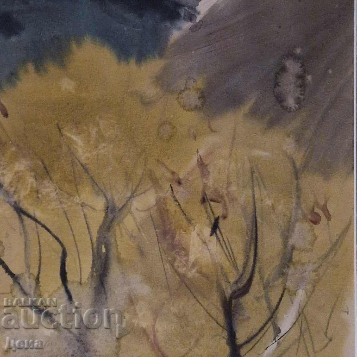 Sava Tsonovski watercolor 1987 - 6