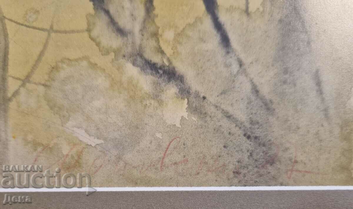 Sava Tsonovski watercolor 1987 - 7
