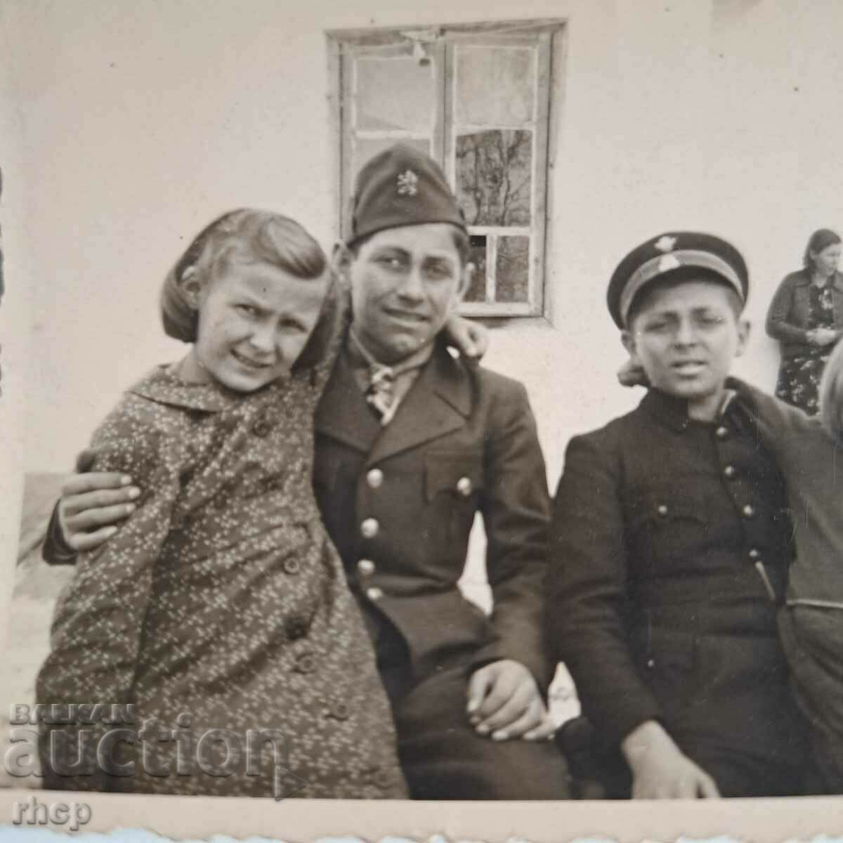 Chestnut old photo in uniform World War II