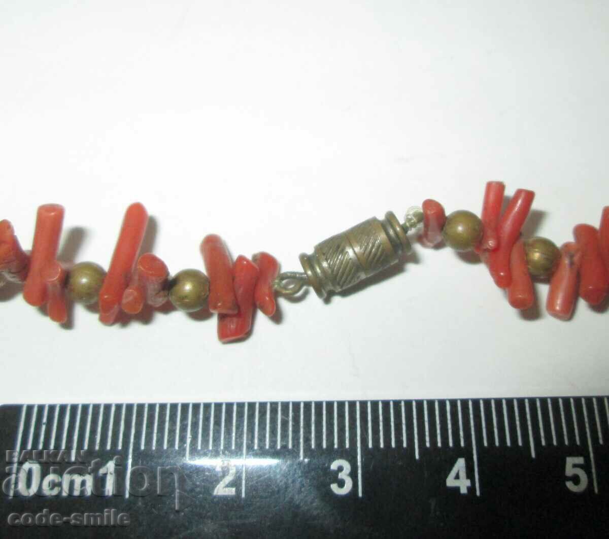 Old ladies jewelry natural red coral necklace with price 180.00 BGN | € 92.03 Old ladies jewelry natural red coral necklace with price 180.00 BGN | € 92.03