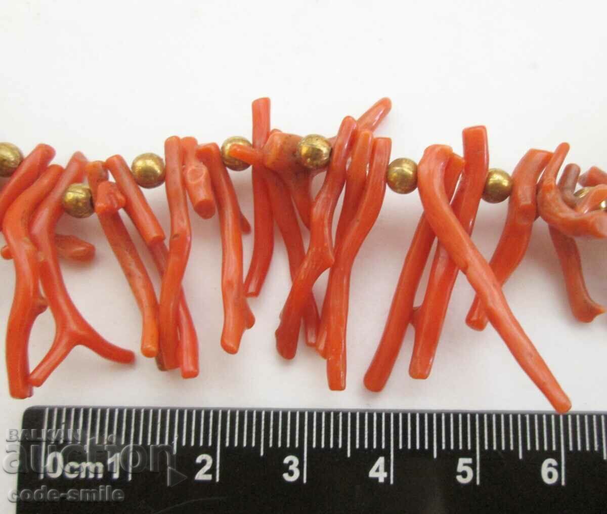 Old ladies jewelry natural red coral necklace - 5 Old ladies jewelry natural red coral necklace - 5