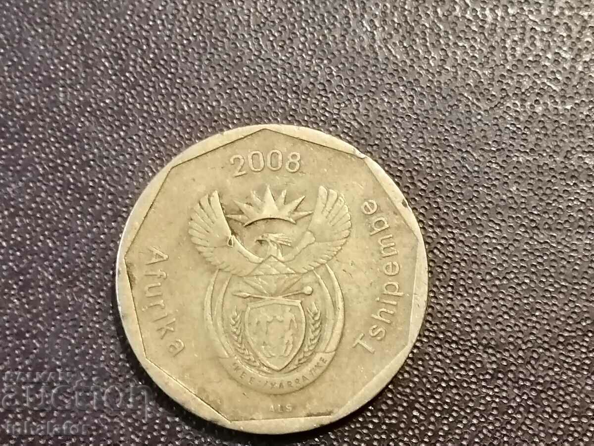 South Africa 50 cents 2008