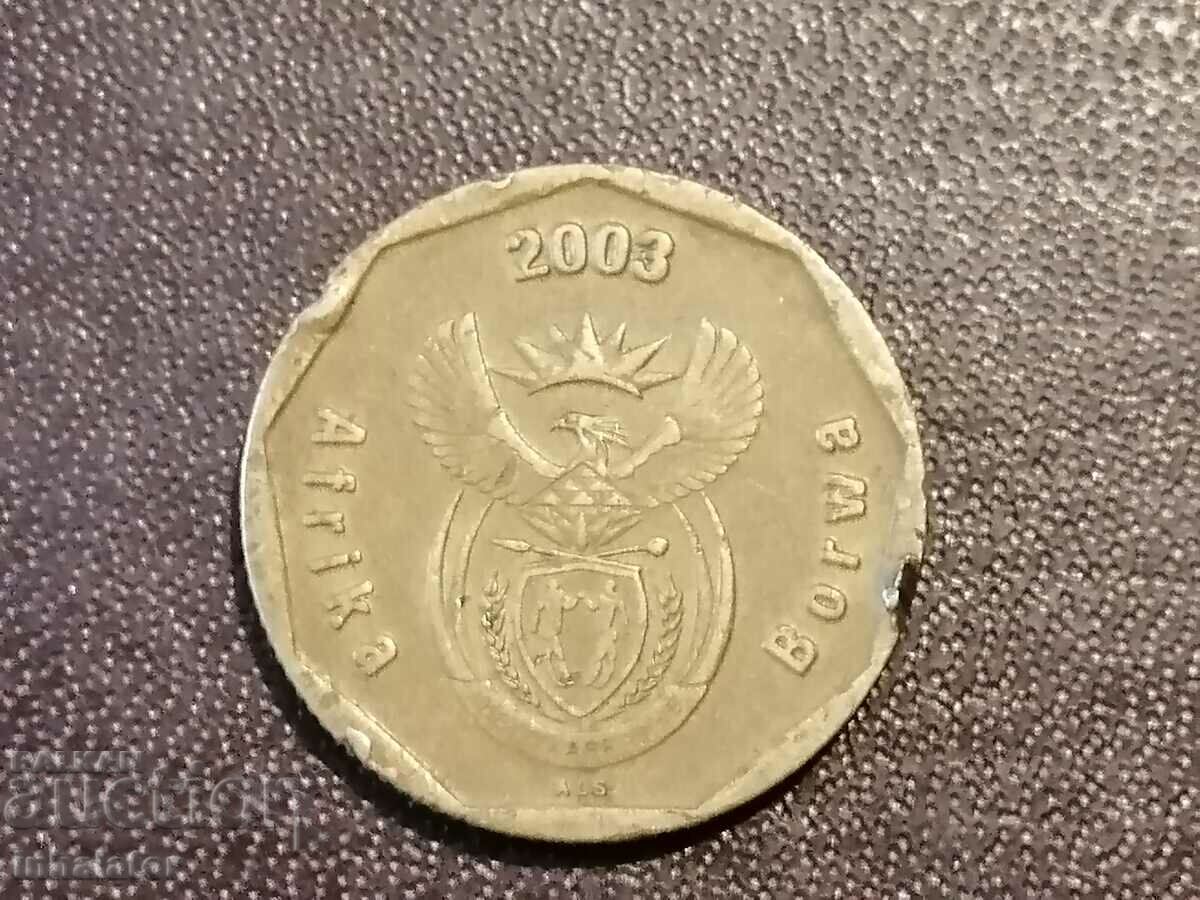 South Africa 50 cents 2003